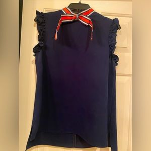 Ted Baker size 2 navy blue blouse